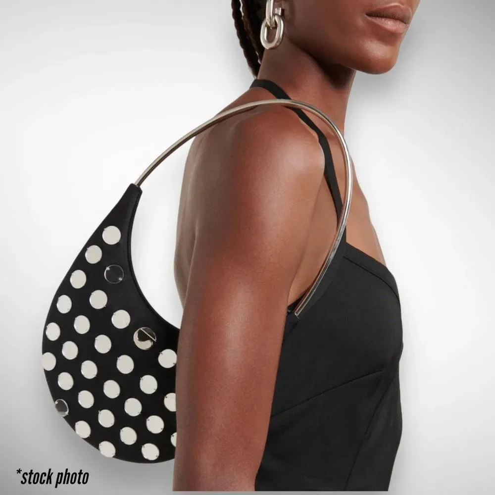 🚫SOLD ON DEPOP🚫NWT Coperni Ring Swipe Mirror Stud Black Shoulder / Top Handle - Picture 16 of 17